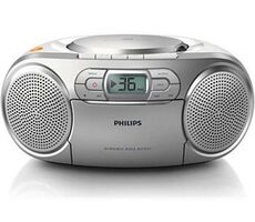 Philips AZ127 srebrny / Radio / FM / CD 