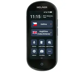HELMER OTR 212 4G czarny / Inteligentny tłumacz głosu / 109 języków / mikrofon / skanowanie zdjęć / WiFi / 4G 