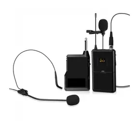 MOZOS MIC-UHF-SET czarny / mikrofon przypinany / bezprzewodowy