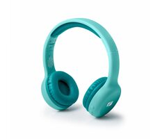 Muse M-215 BTB niebieskie / Słuchawki bezprzewodowe z mikrofonem / Bluetooth 5.0 / 3,5mm / do 13 godzin