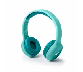 Muse M-215 BTB niebieskie / Słuchawki bezprzewodowe z mikrofonem / Bluetooth 5.0 / 3,5mm / do 13 godzin