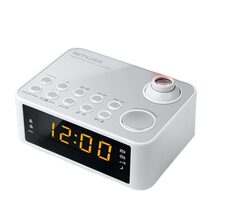 Muse M-178 PW biały / Budzik z radiem / projektorem / FM / MW / 3,5mm