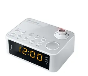Muse M-178 PW biały / Budzik z radiem / projektorem / FM / MW / 3,5mm