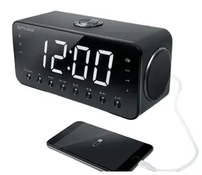 Muse M-192 CR czarny / Budzik z radiem / FM / 3,5mm