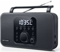 Muse M-091 R czarny / Budzik z radiem / FM / MW / 3,5mm