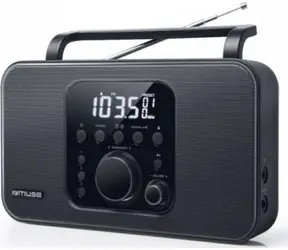 Muse M-091 R czarny / Budzik z radiem / FM / MW / 3,5mm
