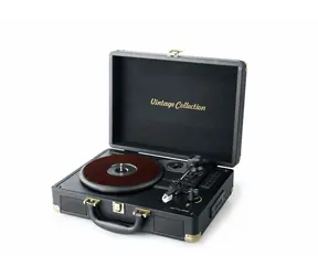 Muse MT-103 GD czarny / Gramofon / 33 i 45 i 78 RPM / Bluetooth / AUX / USB