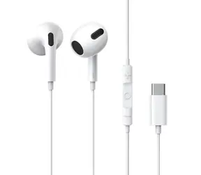 Baseus NGCR010002 Encok C17 biały / Słuchawki z mikrofonem / USB-C / 1,1 m