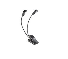 K&M 12243 Podwójne oświetlenie pulpitu muzycznego / LED / 3x 1,5 V AAA
