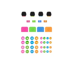 Rode COLORS 3 / Zestaw oznaczeń kolorystycznych do urządzeń Wireless GO i GO II