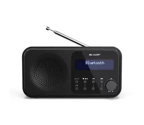 Sharp DR-P420 czarny / Radio przenośne / 2W / DAB+ / FM / BT / 3,5mm 