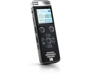 Kodak VRC 450 czarny / Dyktafon / 8 GB / do 581 godzin nagrań / microSD / microUSB / 2x 3,5 mm