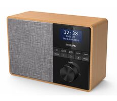 Philips TAR5505/10 brązowy / Radio / FM / DAB+ / BT / Głośnik 5W