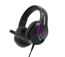Marvo H8618 czarny / Słuchawki / mikrofon / podświetlenie / USB-A