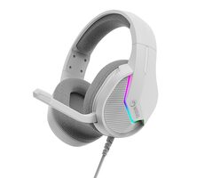 Marvo H8618 biały / Słuchawki / mikrofon / podświetlenie / USB-A