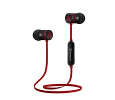 Powerton W2 czerwony / Słuchawki bezprzewodowe / mikrofon / Bluetooth 4.2