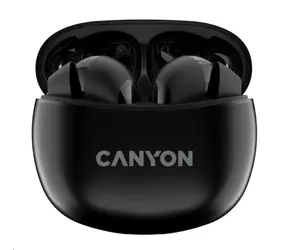 Canyon TWS-5 czarne / słuchawki bezprzewodowe z mikrofonem / BT V.35 / etui ładujące