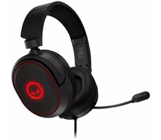 LORGAR Kaya 460 czarne / Słuchawki gamingowe / USB-A / LED / RGB / mikrofon 