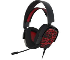 YENKEE YHP 3040 Vector czarny / Słuchawki gamingowe / mikrofon / gniazdo 3,5 mm / USB-C / 2,1 m