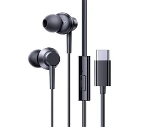 Baseus Encok CZ11 czarny / słuchawki z mikrofonem / przycisk sterujący / kabel USB-C