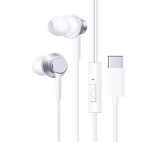 Baseus Encok CZ11 biały / słuchawki z mikrofonem / przycisk sterujący / kabel USB-C