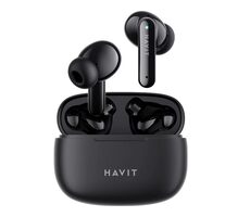 Havit TW967B czarny / Bezprzewodowe słuchawki douszne / mikrofon / Bluetooth 5.1 / etui ładujące / do 5 h