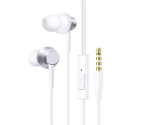 Baseus Encok HZ11 biały / słuchawki z mikrofonem / przycisk sterujący / jack 3,5mm / 1,2 m