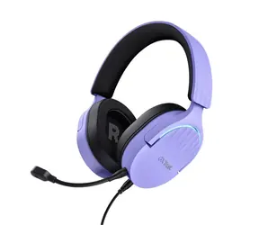 Trust GXT 490 Fayzo fioletowy / Zestaw słuchawkowy / mikrofon do gier / USB-A