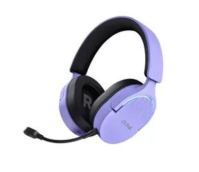 Trust GXT 491P Fayzo fioletowy / Słuchawki gamingowe / mikrofon / USB-A / gniazdo 3,5 mm / Bluetooth