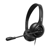 Marvo HP1001 czarny / Słuchawki / mikrofon / 1,7 m / 2x gniazdo 3,5 mm