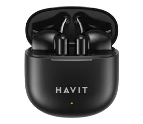 Havit TW976 czarny / Słuchawki bezprzewodowe / Bluetooth 5.3 / etui ładujące / do 5 godz.