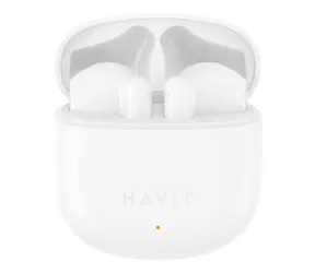 Havit TW976 białe / Słuchawki bezprzewodowe / Bluetooth 5.3 / etui ładujące / do 5 godz.