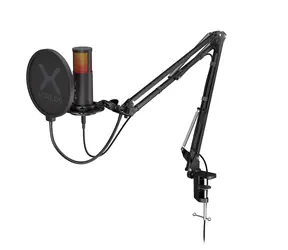 KRUX Edis 3000 czarny / Mikrofon z wysięgnikiem / kardioidalny / USB / wyprzedaż