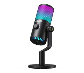 Maono DM30RGB czarny / Mikrofon gamingowy / kardioidalny / USB