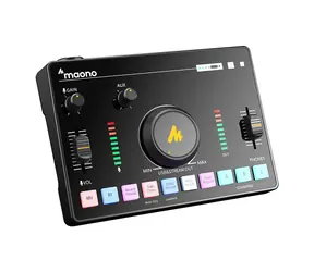 Maono AMC2 czarny / Mikser dźwięku i karta dźwiękowa / XLR / USB-C / gniazdo 3,5 mm / BT 4.2