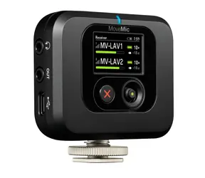 Shure MoveMic MV- R Z6 czarny / Odbiornik do mikrofonów MoveMic / IPX4