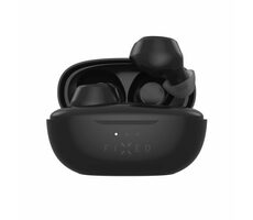 FIXED Buds czarne / Bezprzewodowe słuchawki TWS / BT 5.3 / do 25 godzin / Etui ładujące / USB-C