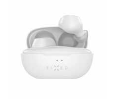 FIXED Buds białe / Bezprzewodowe słuchawki TWS / BT 5.3 / do 25 godzin / Etui ładujące / USB-C