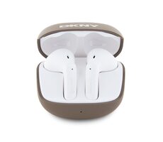 DKNY Satiny FINISH TWS brązowy / Słuchawki bezprzewodowe / BT 5.3 / 26 h wytrzymałości / USB-C