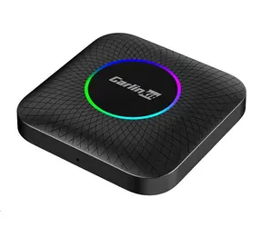 Carlinkit TBOX PLUS LED / bezprzewodowy adapter samochodowy / CarPlay / Android Auto / Bluetooth / 64 GB / USB-C / MicroSD 