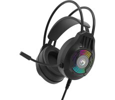 Marvo H8326 czarne / słuchawki z mikrofonem / jack 3,5mm / podświetlenie / kabel 1,8m