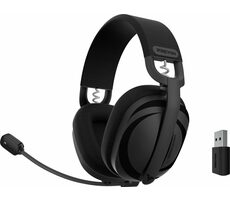 PREYON Tornado Fly czarne / bezprzewodowe słuchawki gamingowe / mikrofon / Bluetooth 5.2 / USB-C