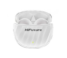 HiFuture FlyBuds 3 Białe / Słuchawki bezprzewodowe / Mikrofon / ENC / IPX5 / Bluetooth 5.3 