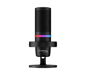 HyperX DuoCast USB czarny / mikrofon stacjonarny / podświetlenie RGB / filtr pop