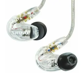 Shure SE215-CL-EFS transparentne / Słuchawki douszne / studyjne / 3,5 mm / kabel 1,62 m