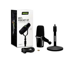 Shure MV7+-K-BNDL czarny / Mikrofon dynamiczny / XLR / USB-C / 50 - 16000 Hz