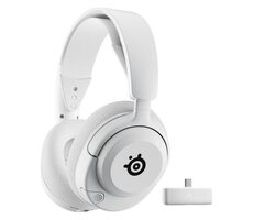 SteelSeries Arctis Nova 5X białe / Bezprzewodowe słuchawki gamingowe / mikrofon / BT 5.3 / USB-C / 3,5 mm