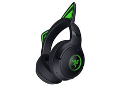 Razer Kraken Kitty V2 BT - czarny / bezprzewodowy zestaw słuchawkowy do gier / mikrofon / Bluetooth 5.2 / RGB