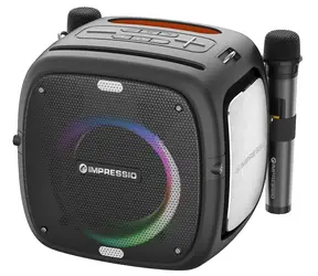 C-tech Impressio Qubis / Głośnik imprezowy / 80W / Bluetooth / 3,5 mm / USB / IPX6