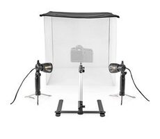 Nedis Portable Photo Studio Czarne / 400 lm / Składane / Tło w zestawie / Torba transportowa w zestawie
